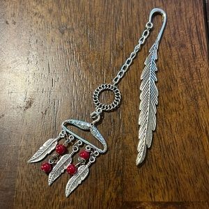 Bookmarks metal,tree of life, tiger's eye stone, Buddhist, ethnic,ethnic jewelry